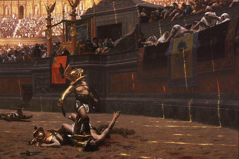 Jean-Leon Gerome Pollice Verso France oil painting art